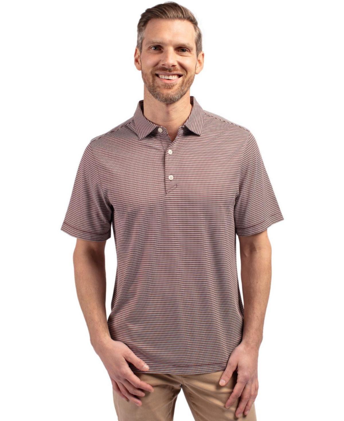 CutterBuck Mens Cutter & Buck Forge Eco Double Stripe Stretch Recycled Polo Shirt - Fresh mint Product Image