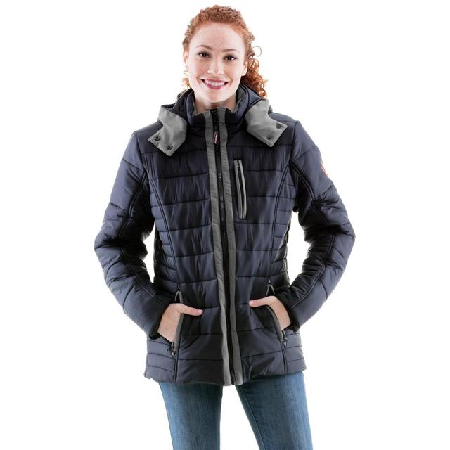 RefrigiWear Womens Pure-Soft Lightweight Insulated Jacket with Removable Hood Product Image