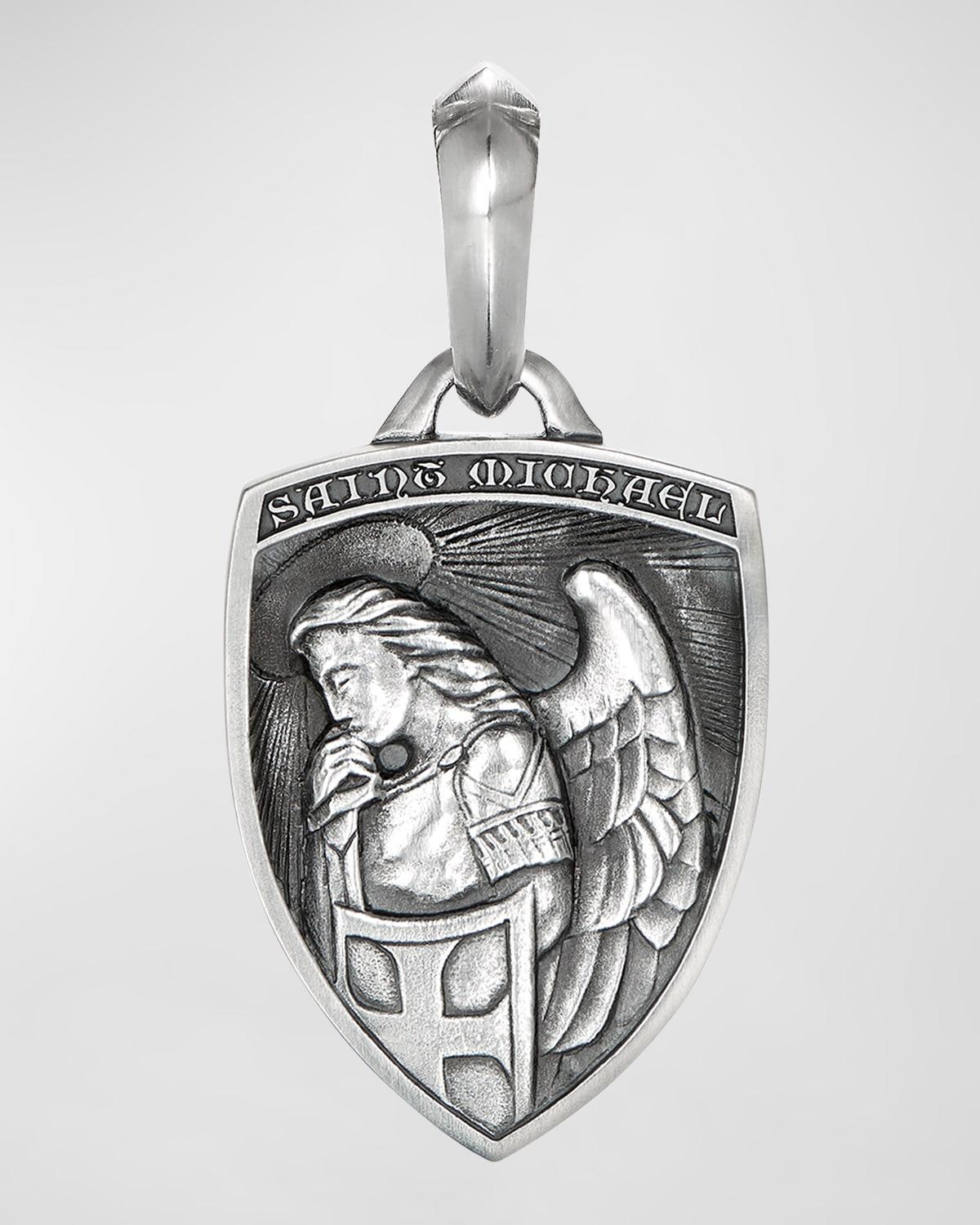 David Yurman Mens St. Michael Amulet in Sterling Silver, 26mm Product Image