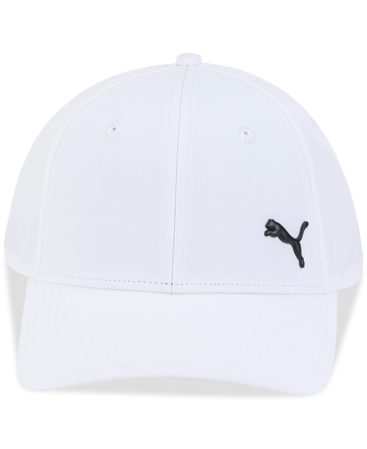 Puma Mens Alloy Solid Color Cat Logo Stretch Fit Cap Traditional/Black Product Image