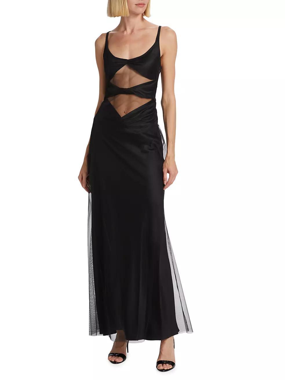 Quinn Tull-Embellished Floor-Length Dress Product Image