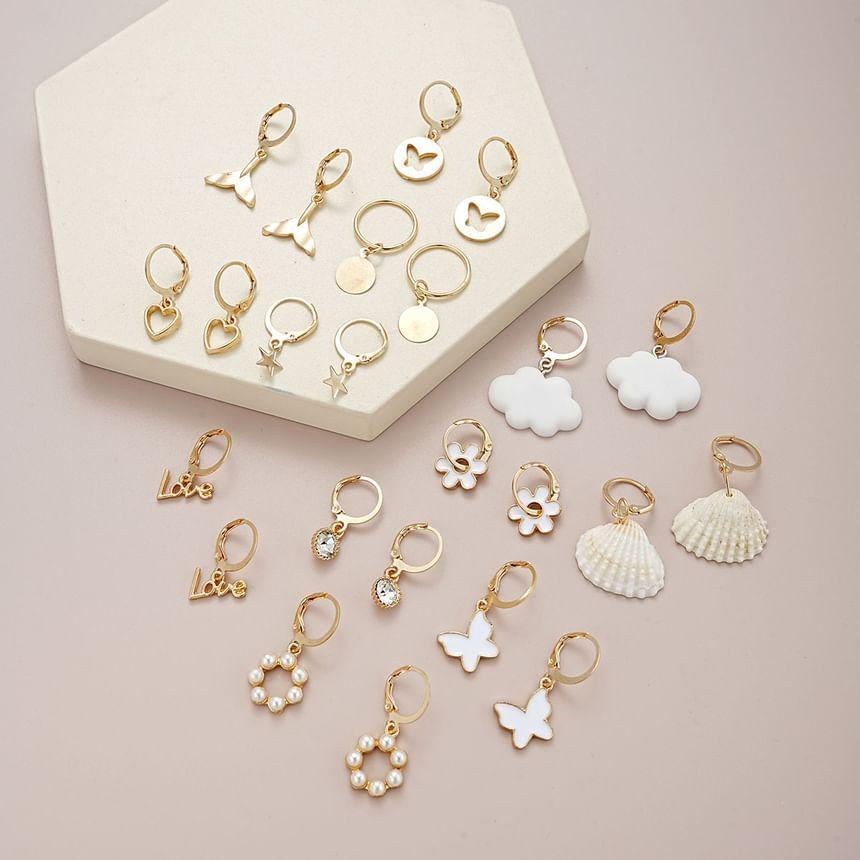 Metallic Drop Earring Set Product Image