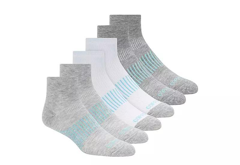 Copper Fit Womens Quarter Socks 6 Pairs Product Image