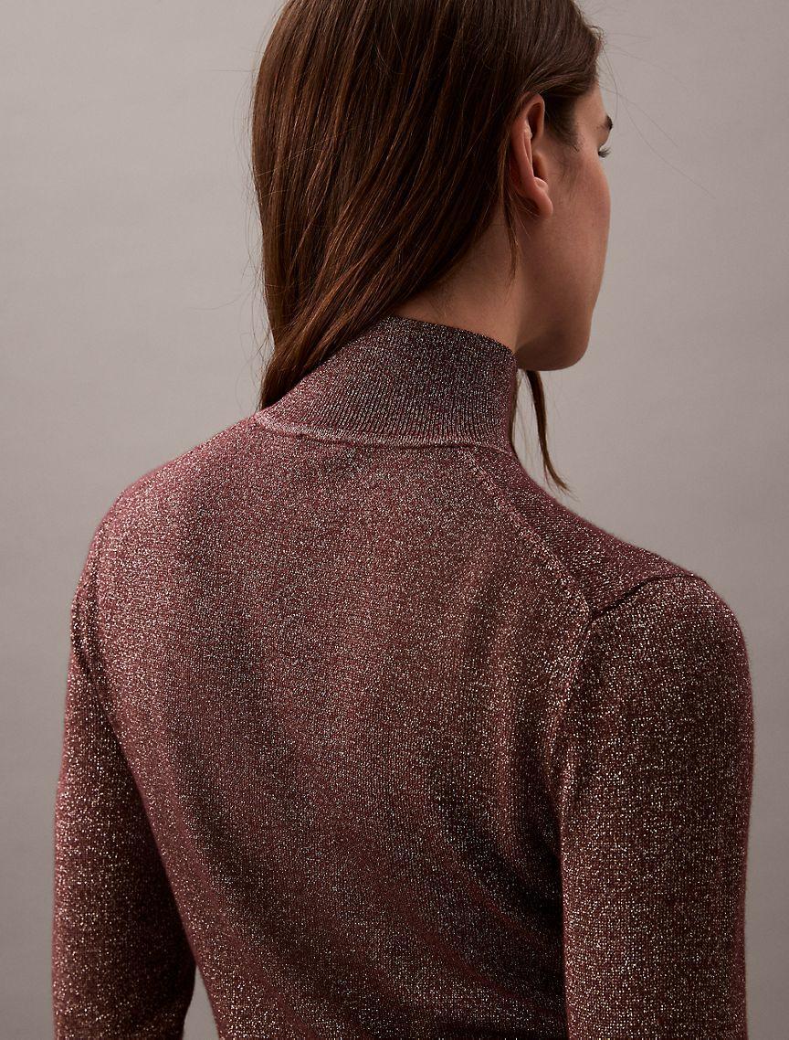 Lurex Turtleneck Sweater Product Image