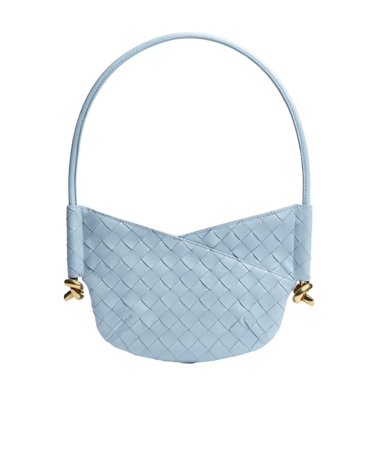 BOTTEGA VENETA Mini Solstice Shoulder Bag In Blue Product Image