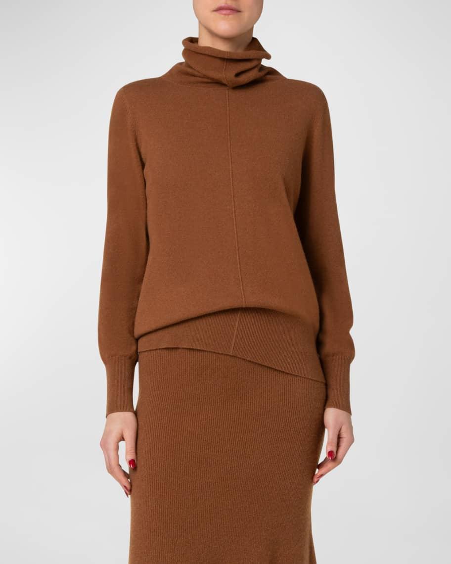 Cashmere Wide Turtleneck Knit Sweater product image