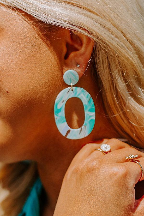 Believe The Dream Earrings In Turquoise Product Image