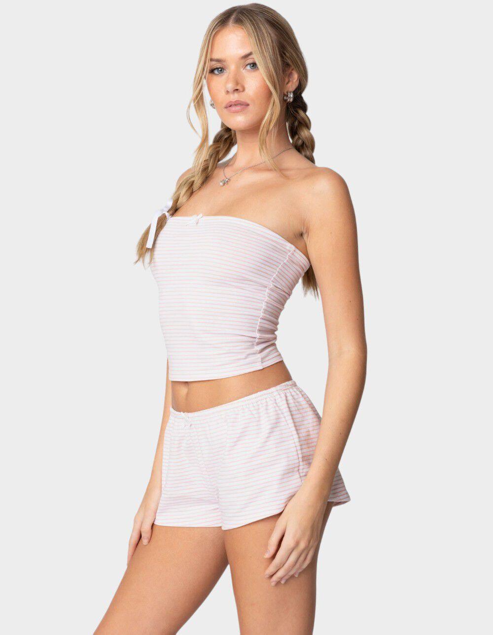 EDIKTED Astor Striped Tube Top Product Image