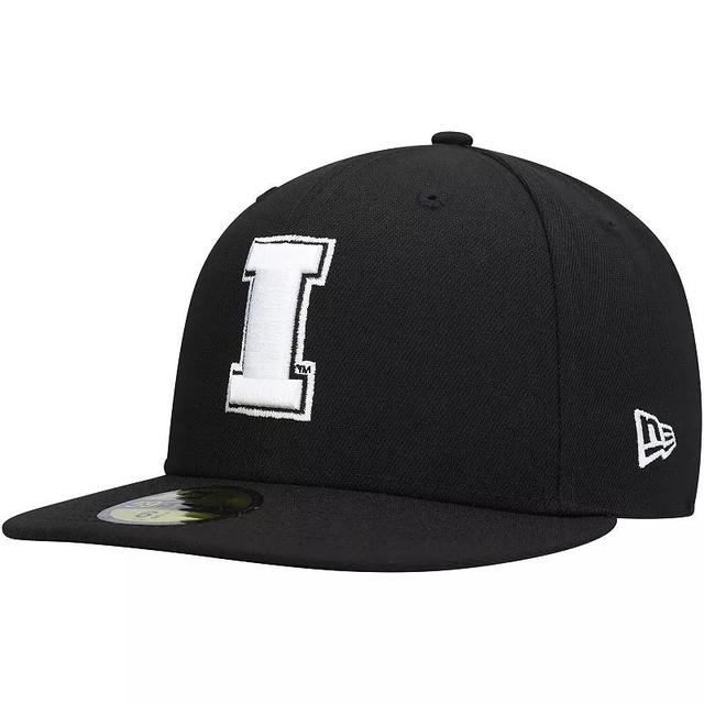 Mens New Era Iowa Hawkeyes & White 59FIFTY Fitted Hat Product Image