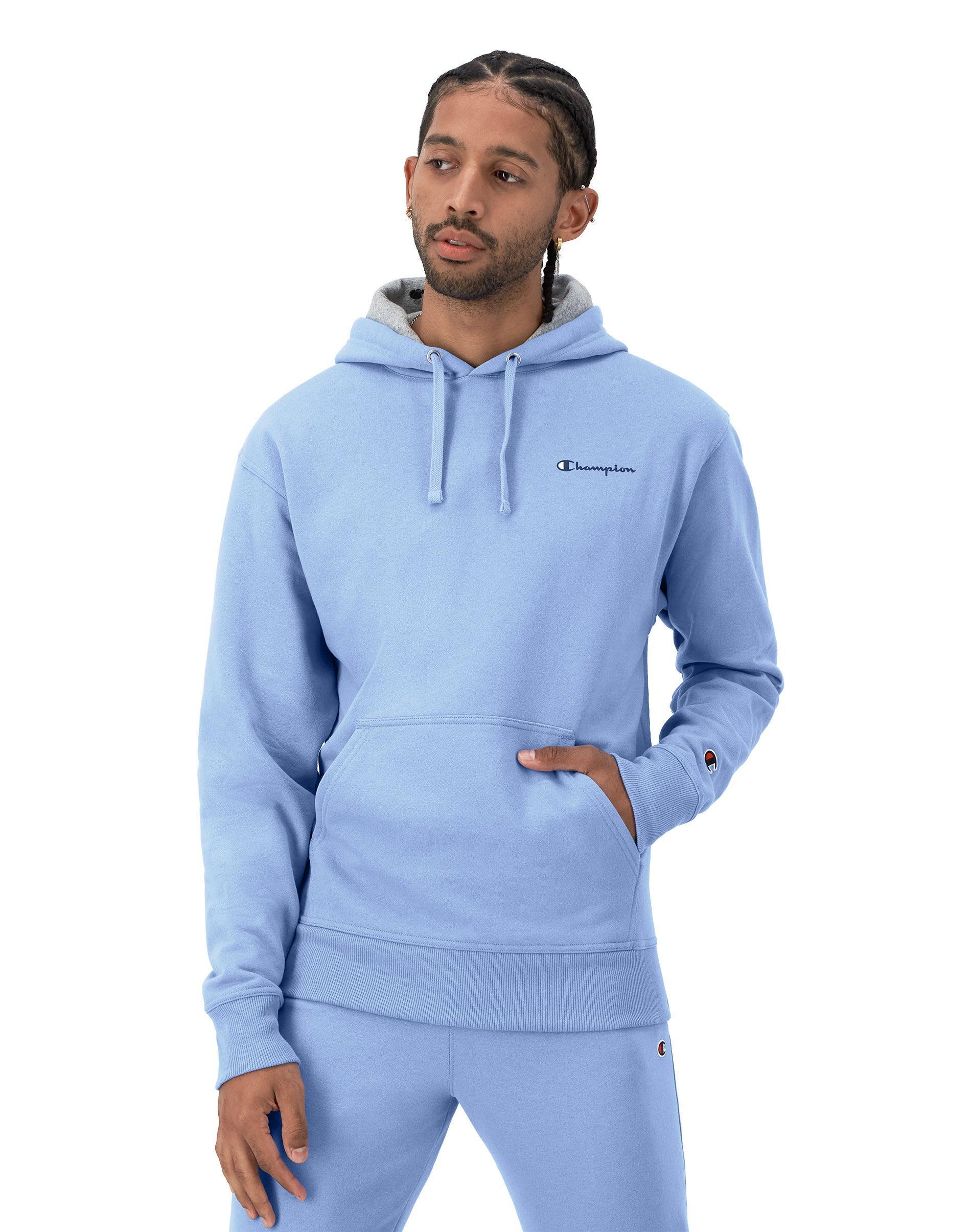 Champion Powerblend Graphic Small Logo Pullover Hoodie Men's Clothing Product Image