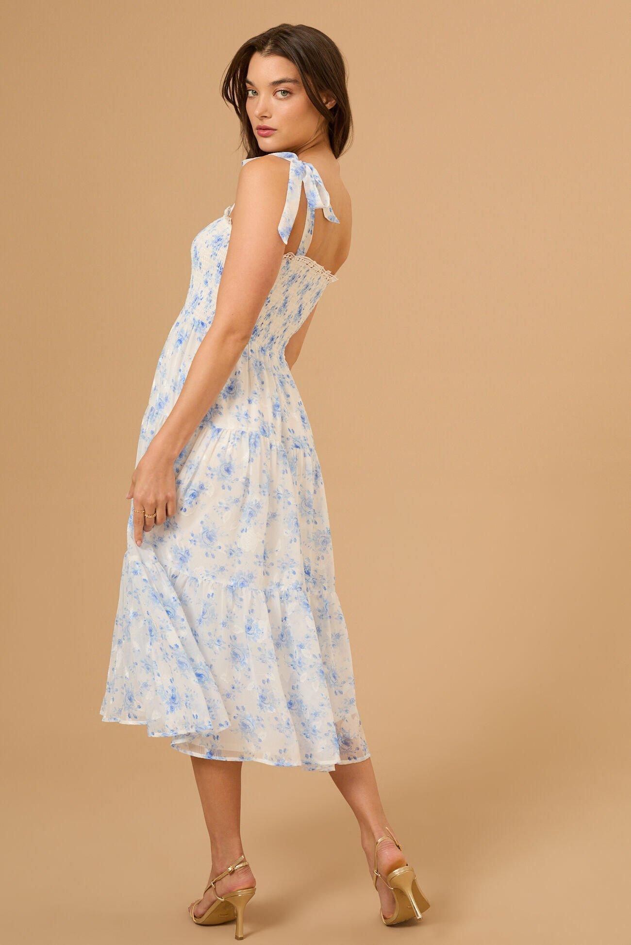 Josephine Floral Midi Dress Product Image