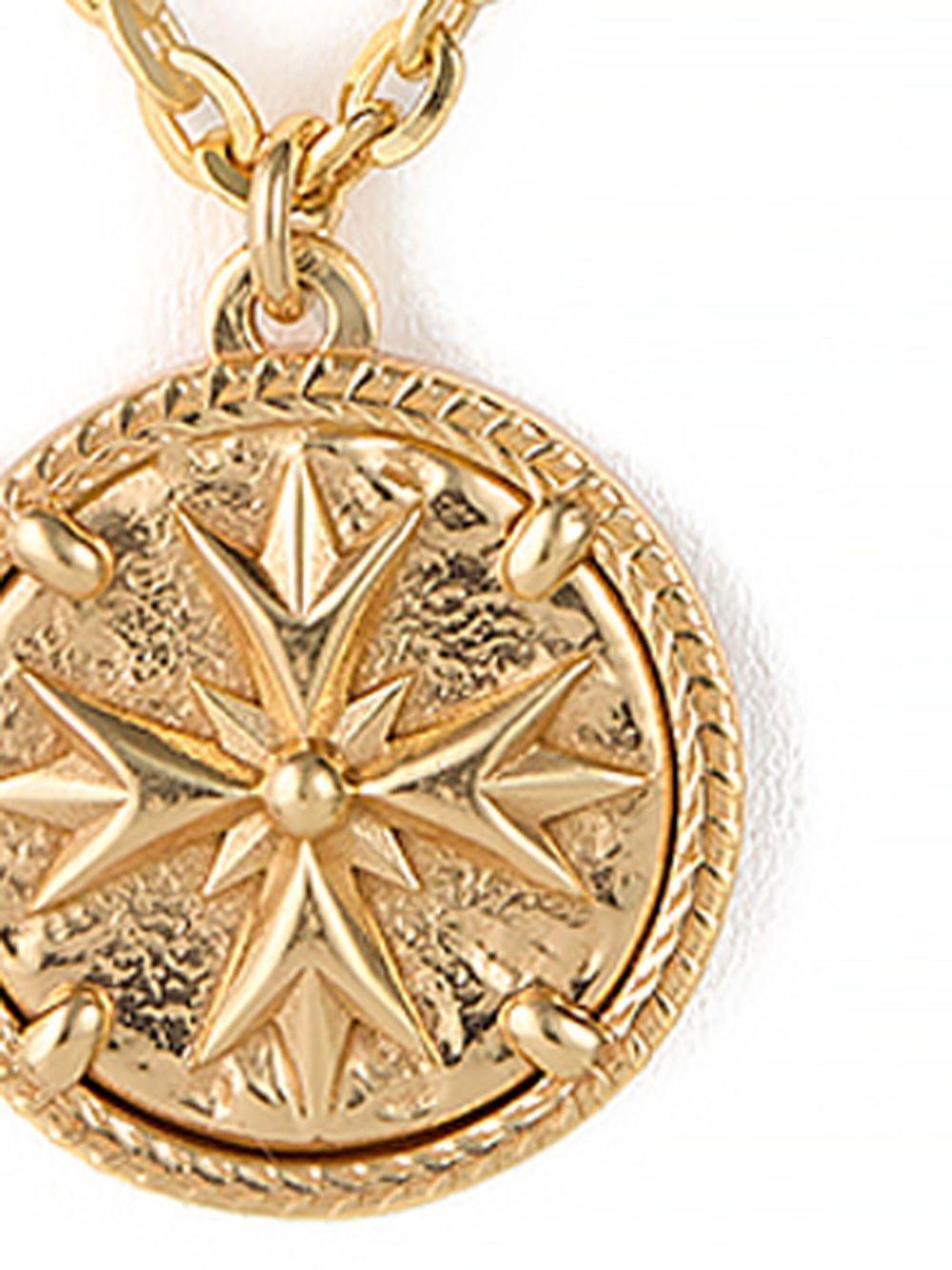 EMANUELE BICOCCHI Crest Tag Pendant Necklace In Gold Product Image