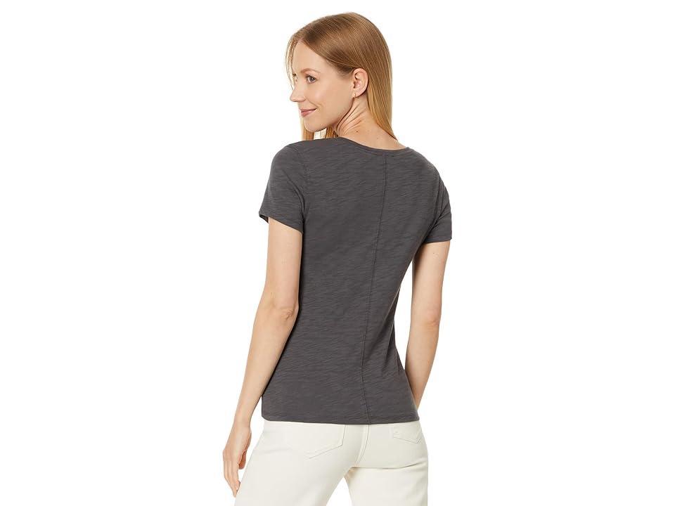 Lilla P V-Neck Short Sleeve Back Seam Tee Women's Clothing Product Image