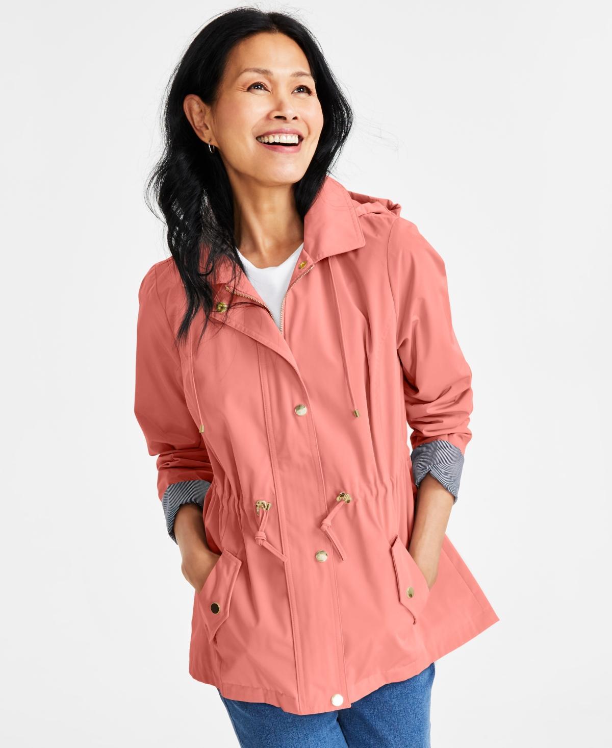 Style & Co Womens Hooded Anorak-4X, Created for Macys Product Image