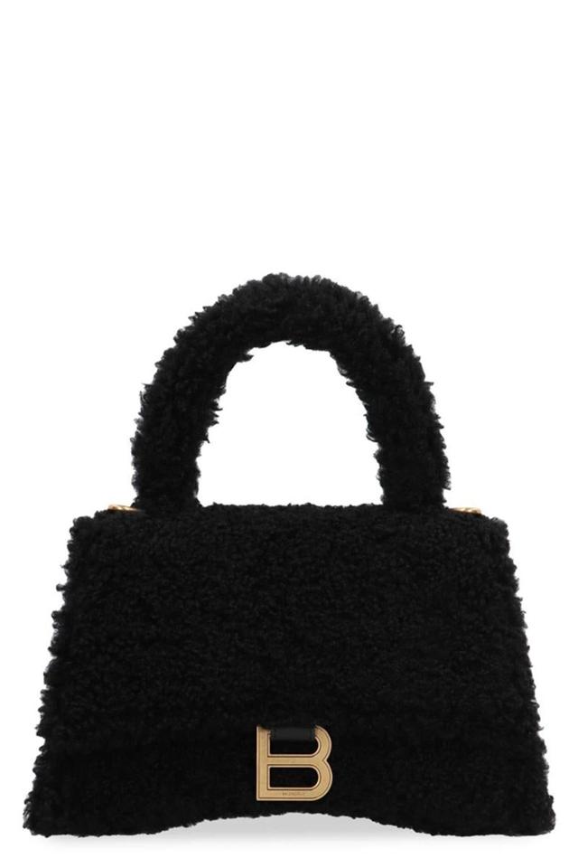 Hourglass Handbag In Black Product Image