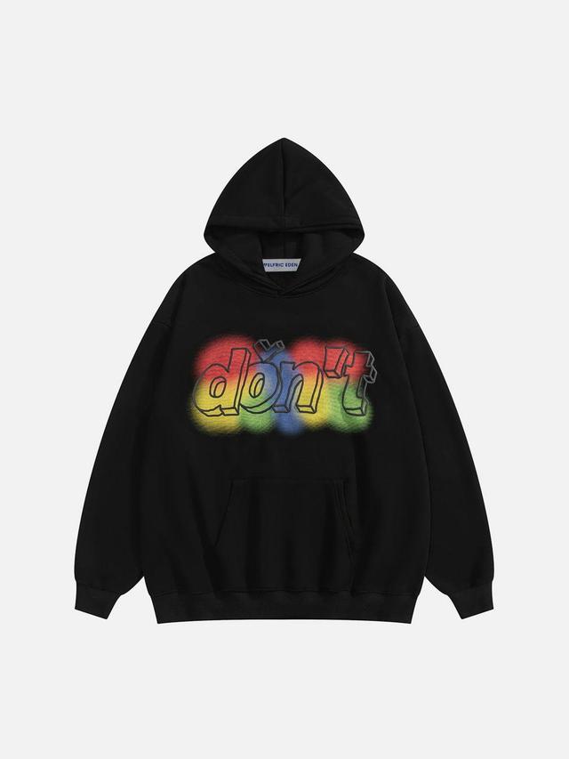 Aelfric Eden Colorful 3D Letter Hoodie Product Image