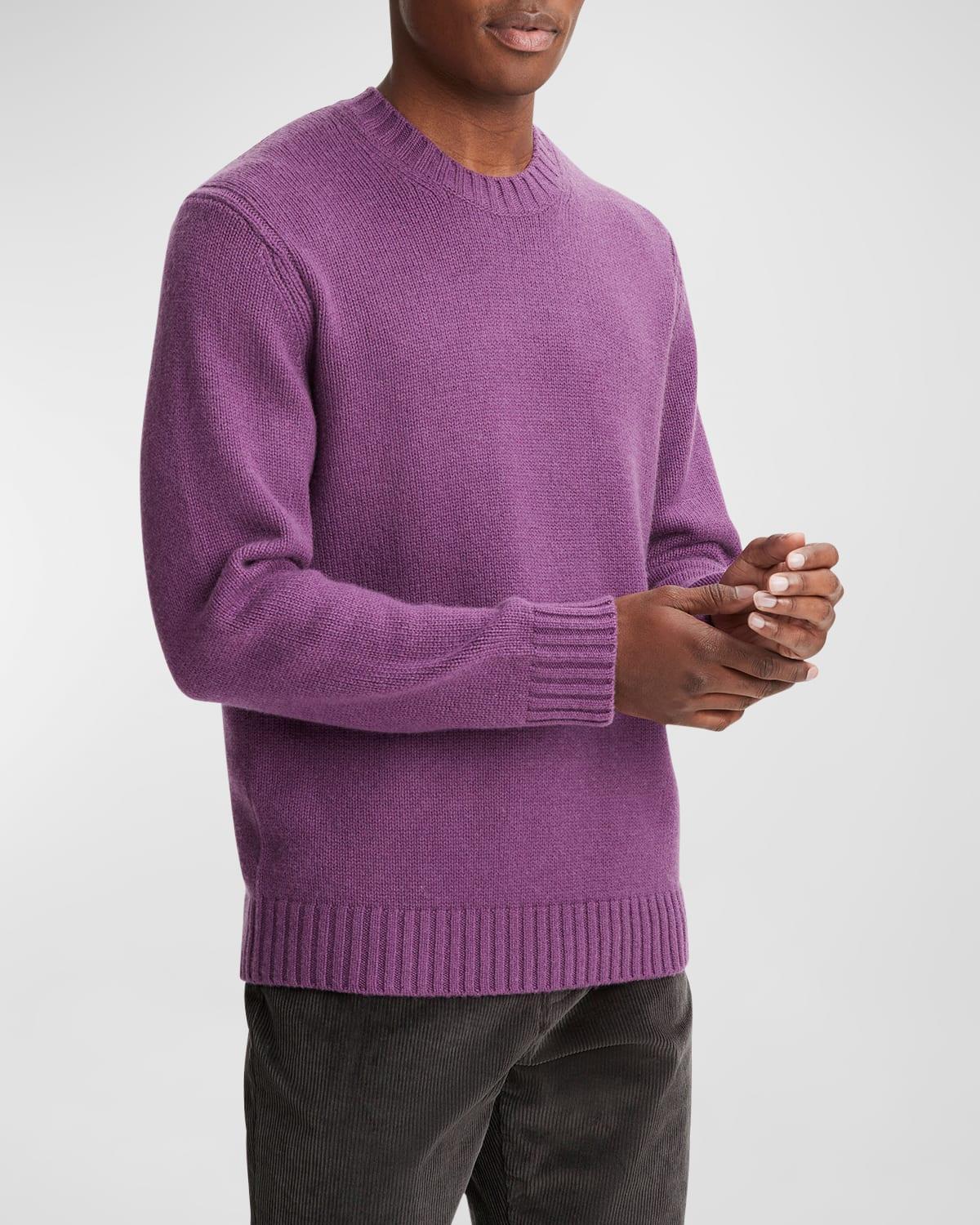 Mens Wool-Cashmere Relaxed-Fit Sweater Product Image