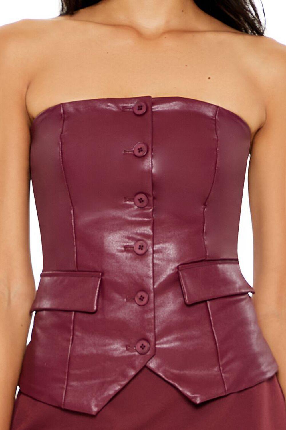 Faux Leather Tube Top | Forever 21 Product Image