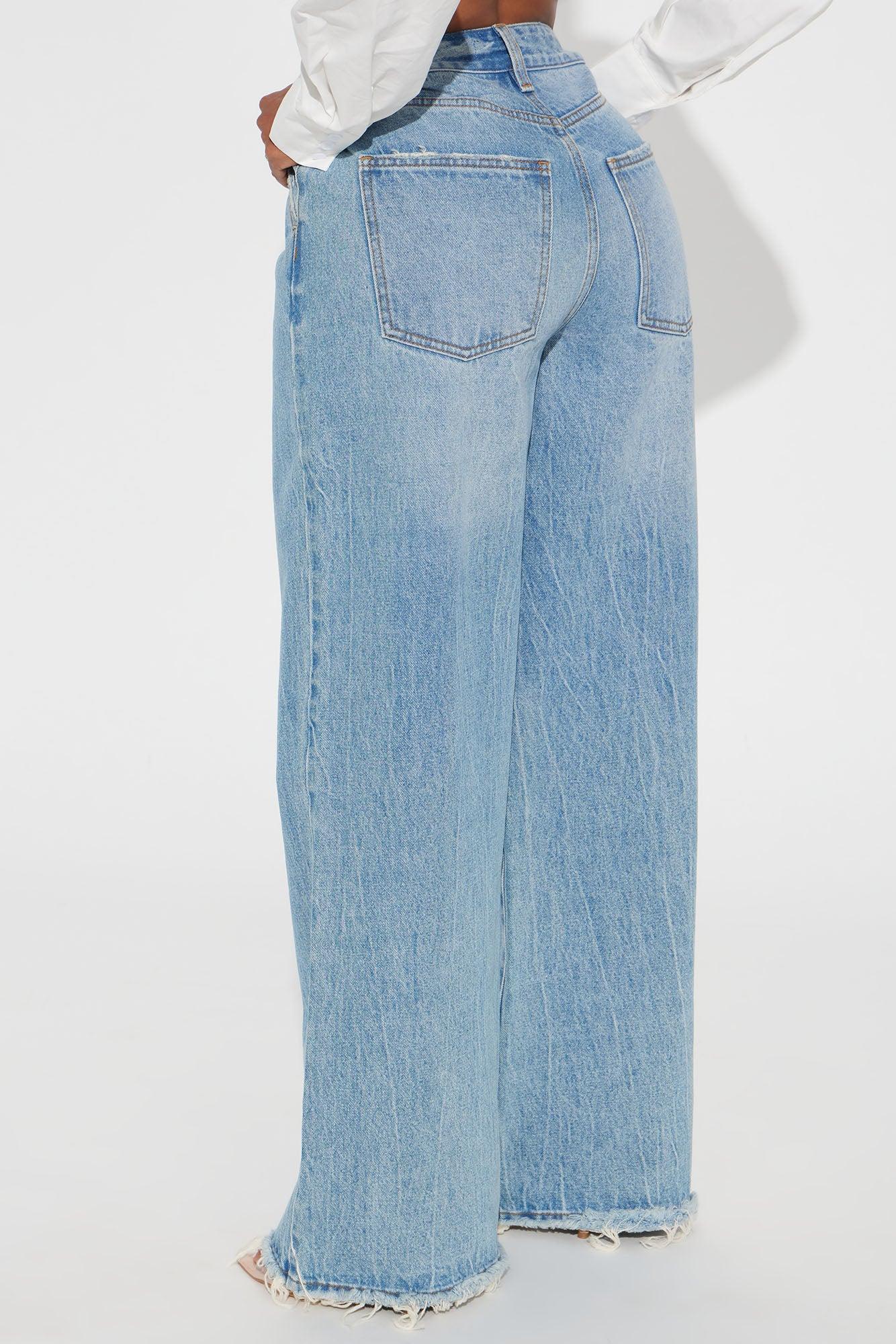 Such A Game Changer Pleated Trouser Jeans - Light Wash Product Image