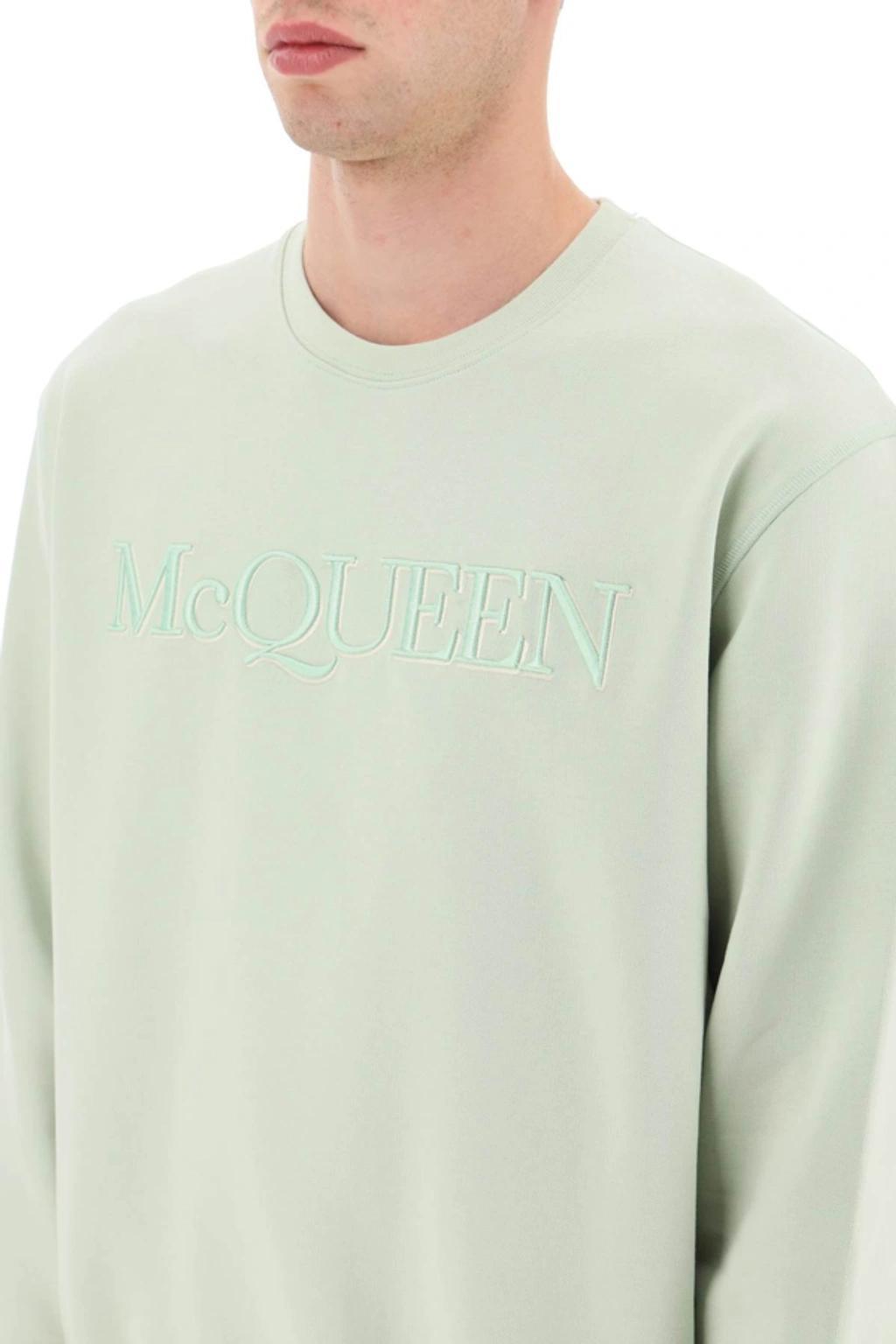 Logo Embroidered Sweatshirt In Green Product Image