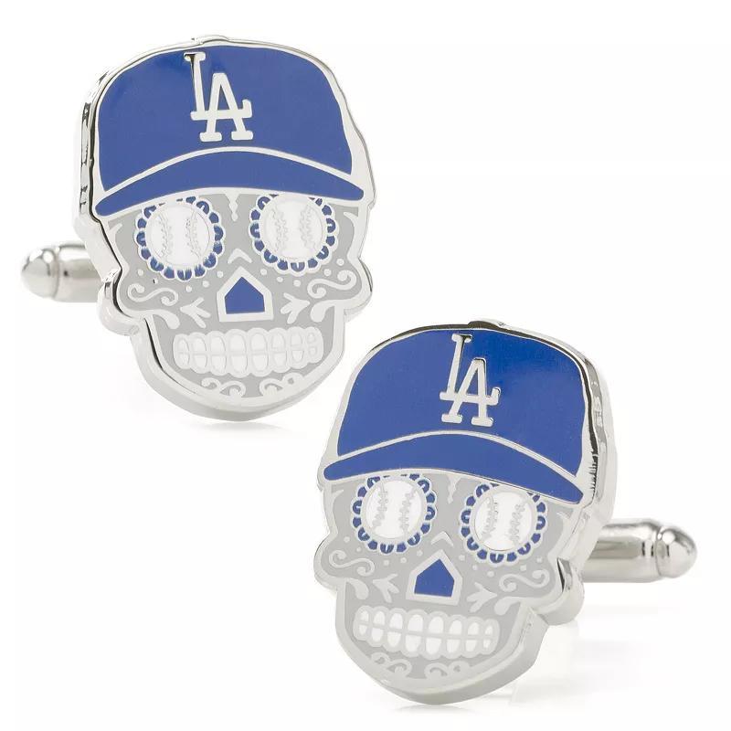 Mens Cuff Links, Inc. LA Dodgers Sugar Skull Cuff Links Product Image