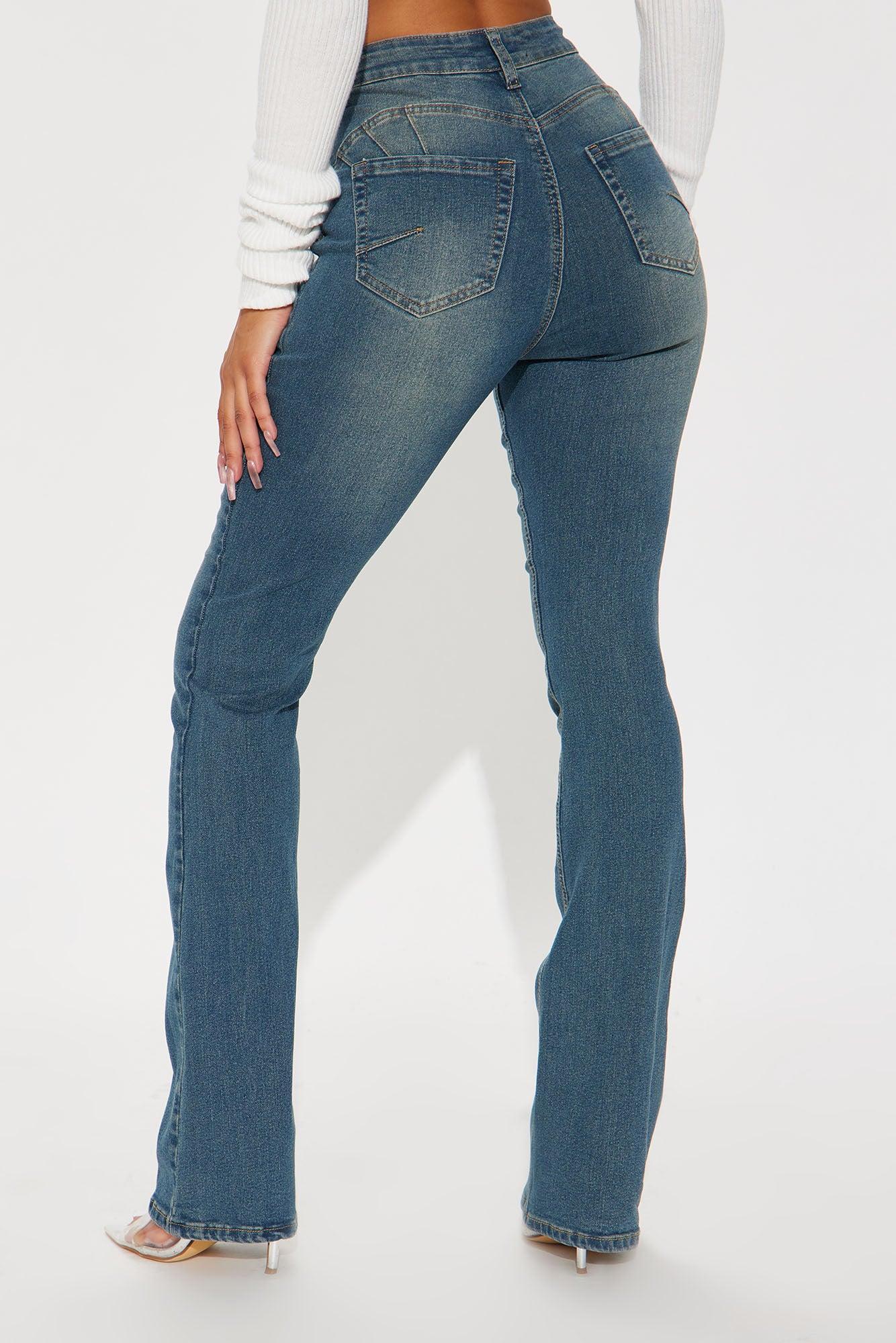 Tall Tucson Booty Lifting Stretch Bootcut Jeans - Dark Wash Product Image