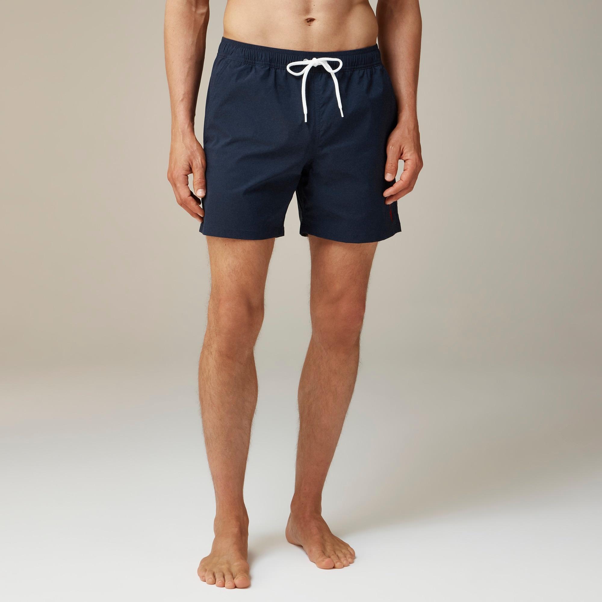 6" embroidered oarsman stretch swim trunk with ECONYL® nylon Product Image