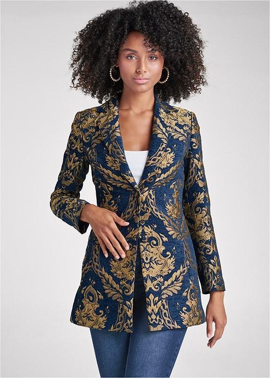 Jacquard Paisley Blazer Product Image