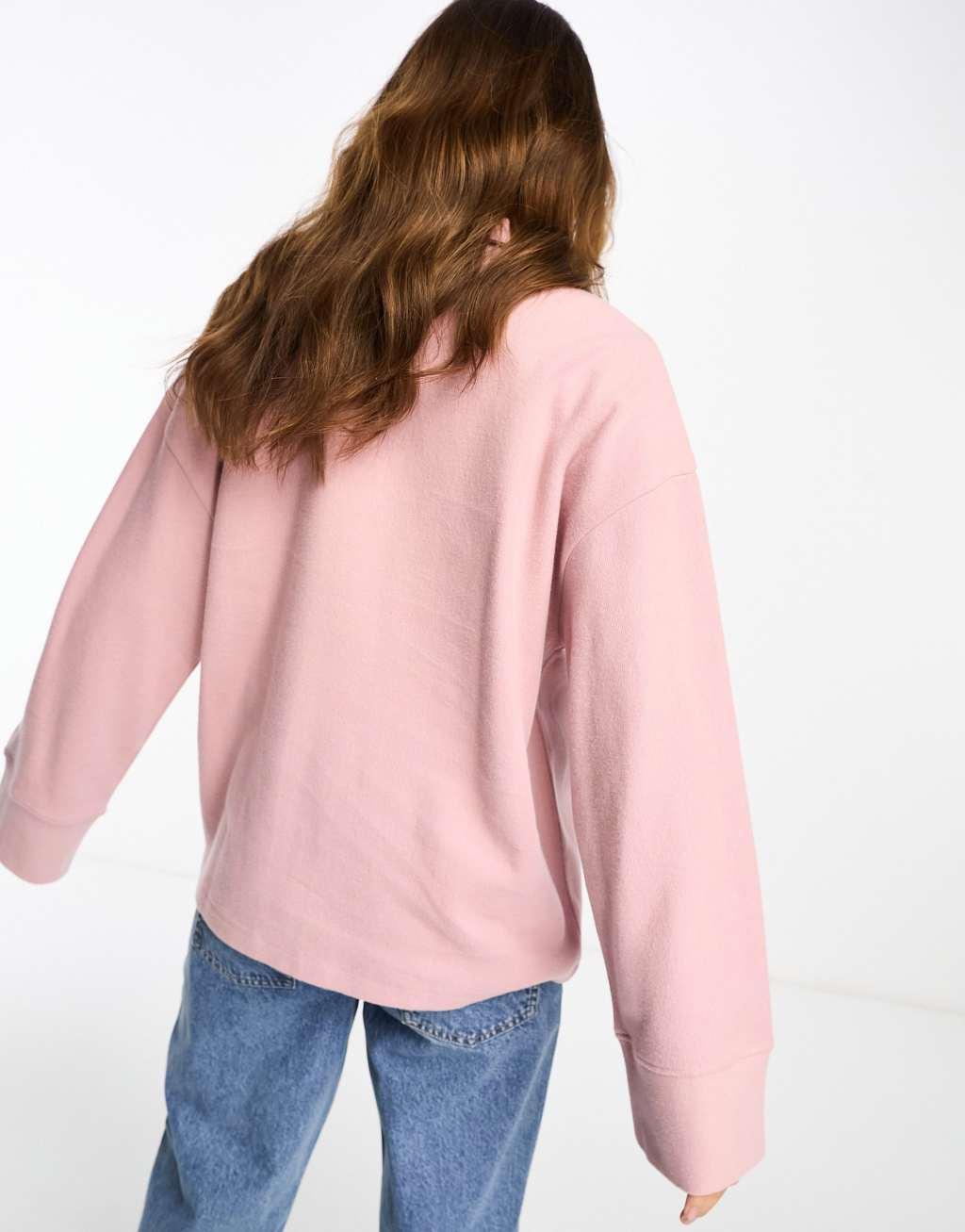 ASOS DESIGN super-soft oversized half zip sweater Product Image