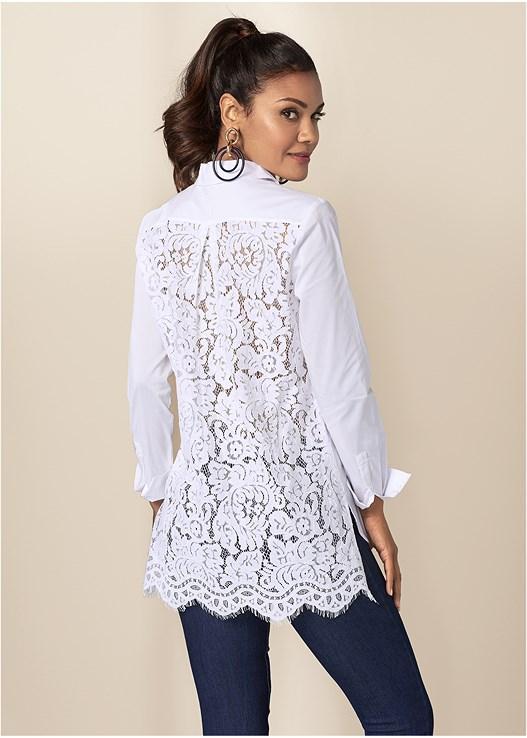 Lace Back Blouse Product Image