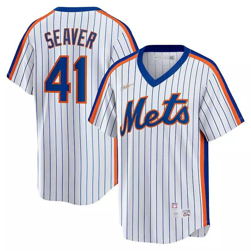 Mens Nike Tom Seaver New York Mets Home Cooperstown Collection Player Jersey Product Image