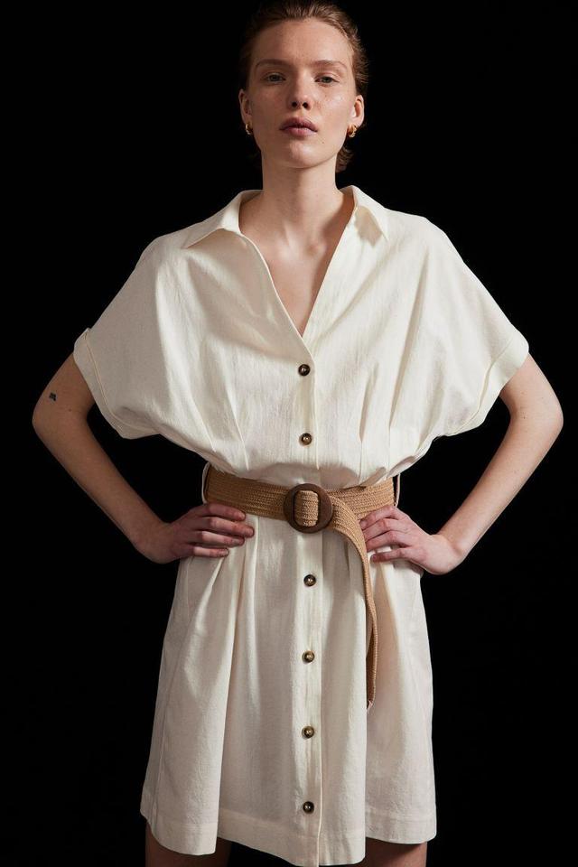 Shirt Dress with Belt Product Image