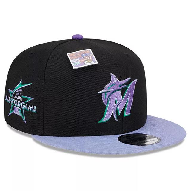 Mens New Era /Purple Miami Marlins Grape Big League Chew Flavor Pack 9FIFTY Snapback Hat Product Image