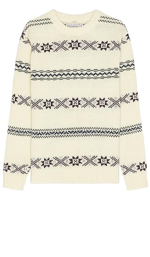 Schott Norwegian Sweater in Off White - Ivory. Size S (also in L, M, XL/1X). Product Image