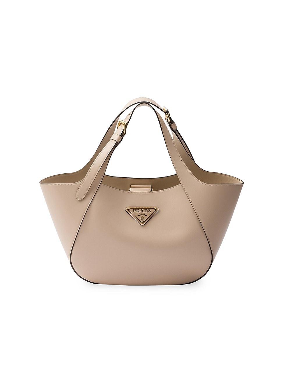 Womens Prada Medium Leather Tote Bag Product Image