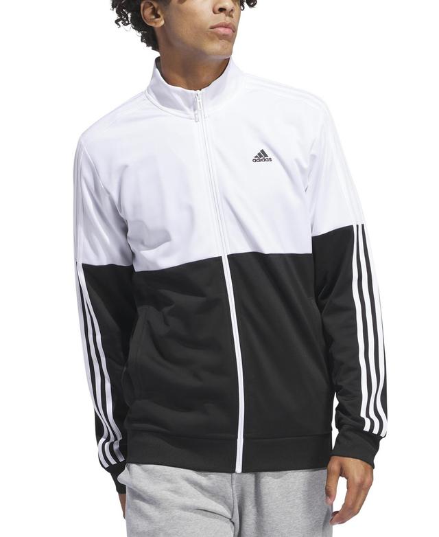 adidas Mens Essentials Colorblocked Tricot Track Jacket - Legendary Ink Product Image