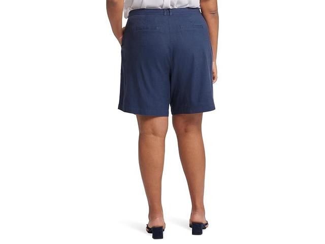 NYDJ Plus Relaxed Short (Oxford ) Women's Shorts Product Image