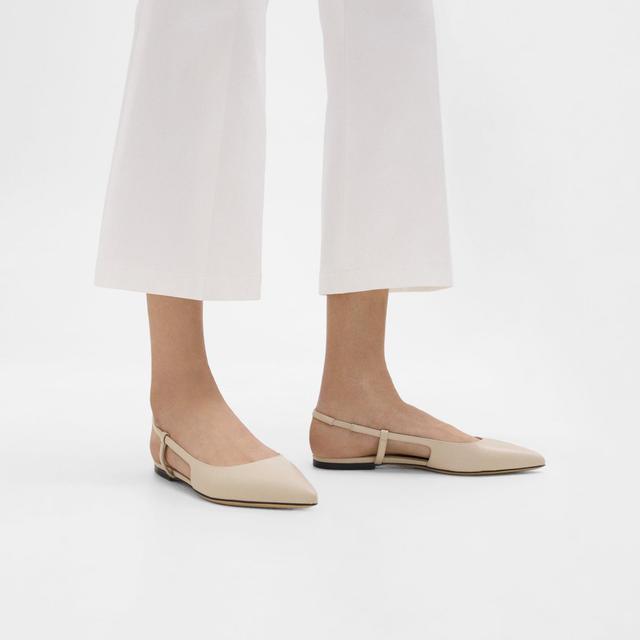 Leather Slingback Flat | Theory Product Image