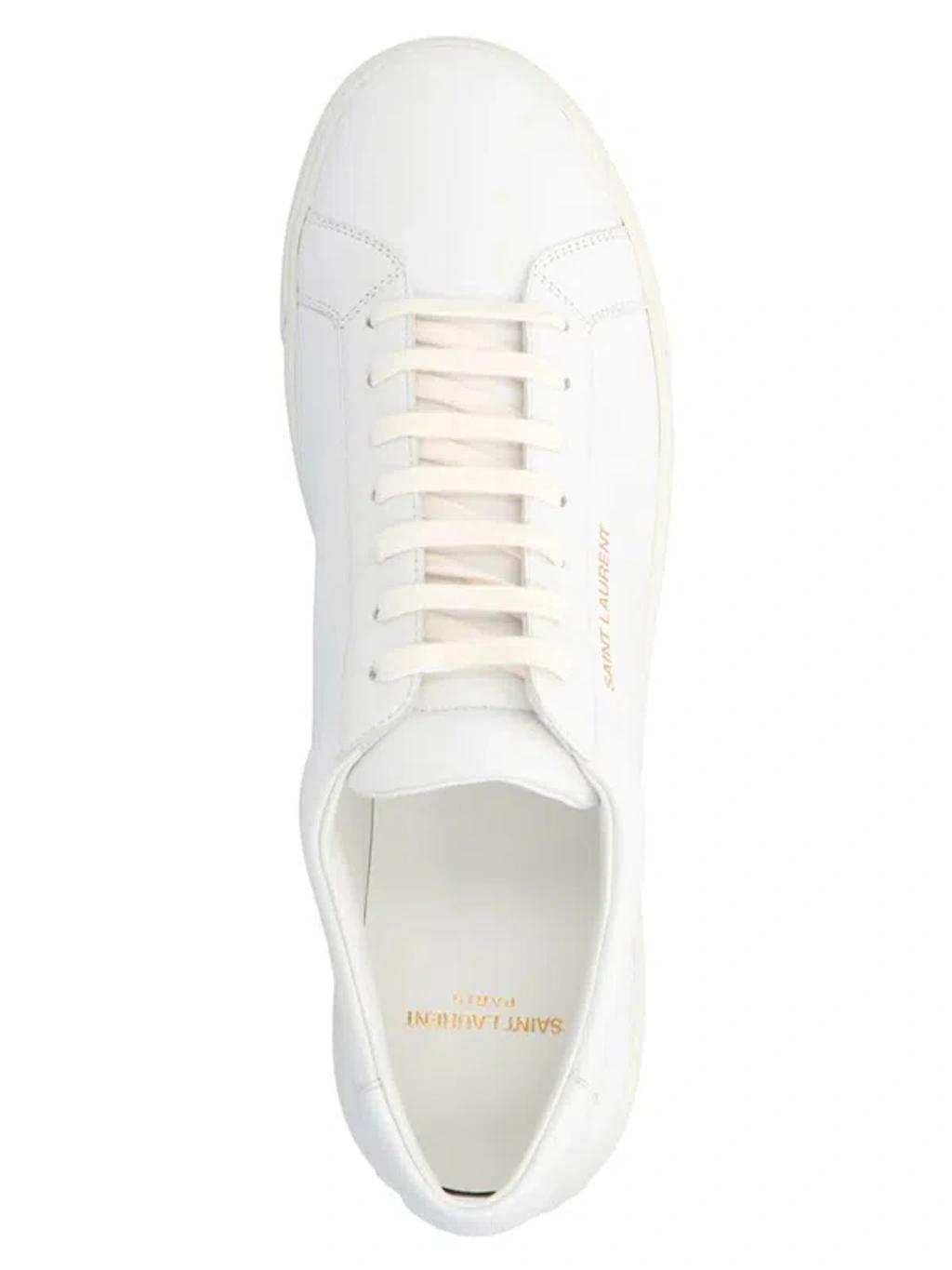 White Leather Andy Sneakers Product Image