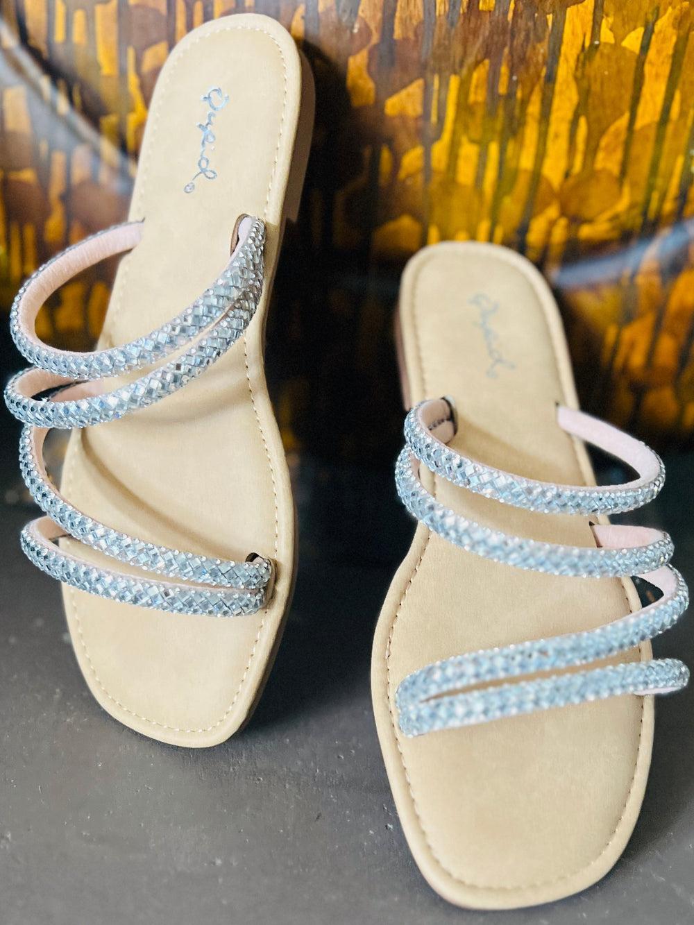 Kiowa Clear Rhinestone Strappy Sandal* Product Image