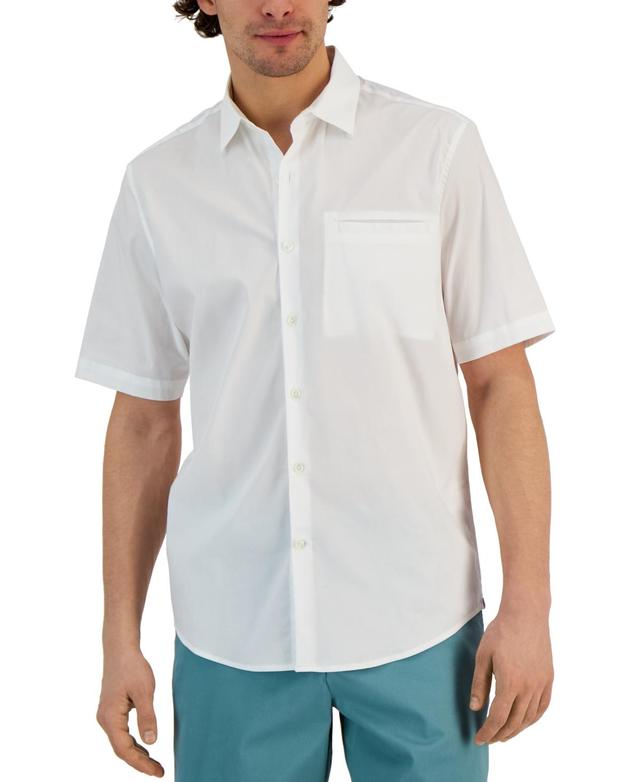 Alfani Mens Modern Classic-Fit Stretch Solid Button-Down Shirt, Created for Macys Product Image