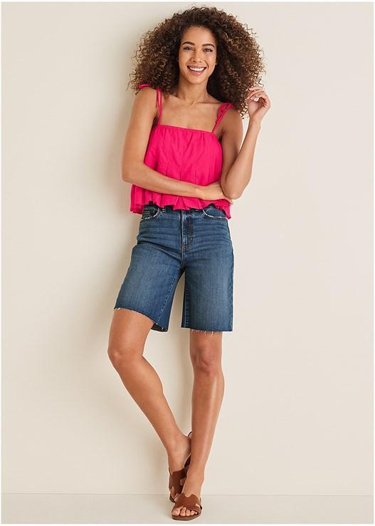 Brooke Denim Bermuda Shorts Product Image