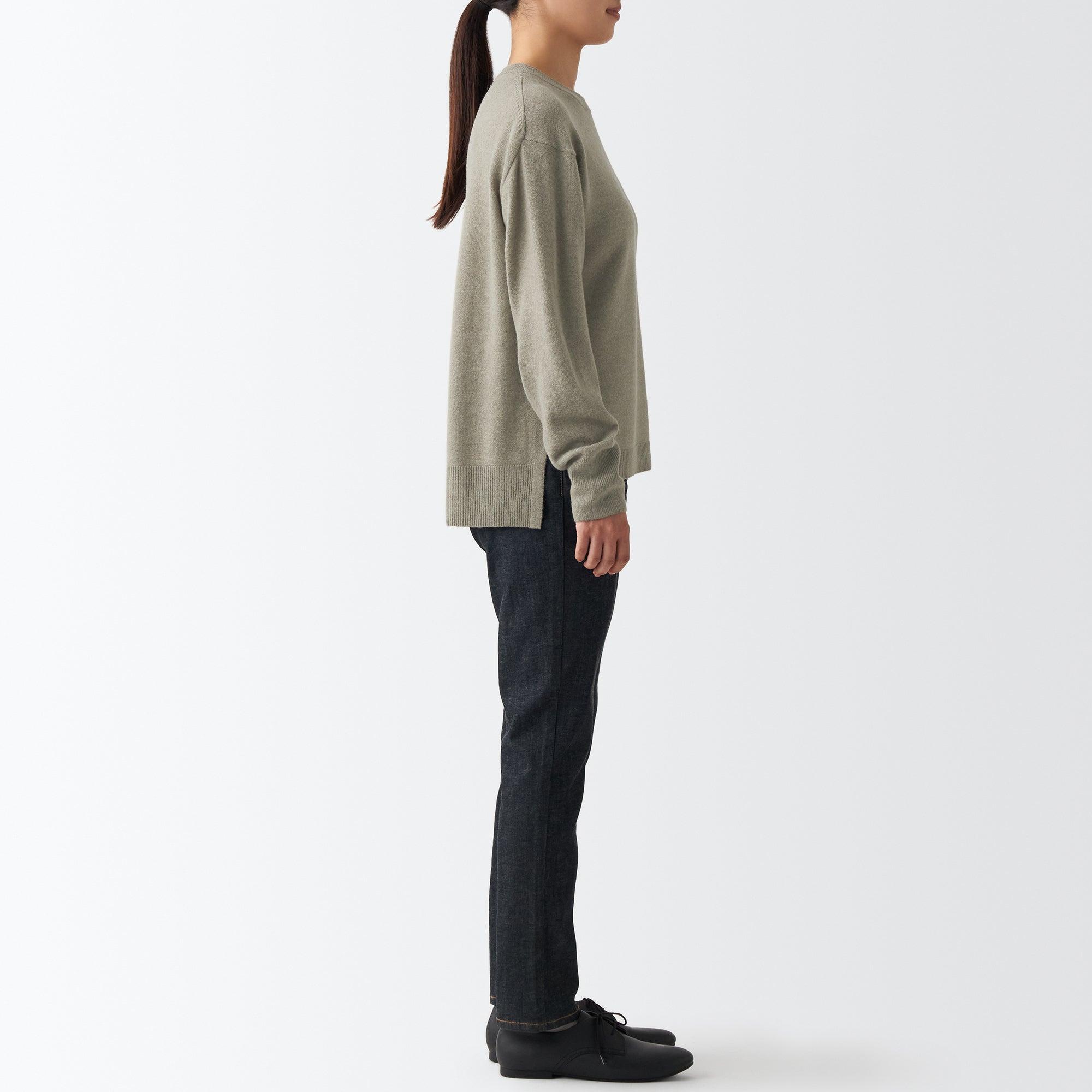 Women's Yak Wool Crew Neck Sweater Product Image