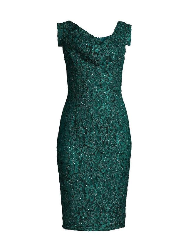 Womens Jackie O Lace Sheath Dress Product Image