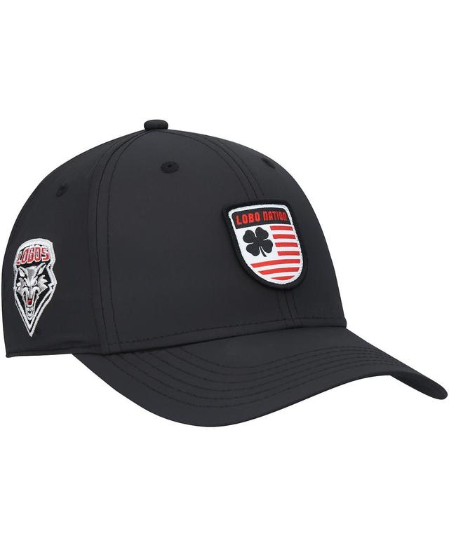 Mens Black New Mexico Lobos Nation Shield Snapback Hat Product Image