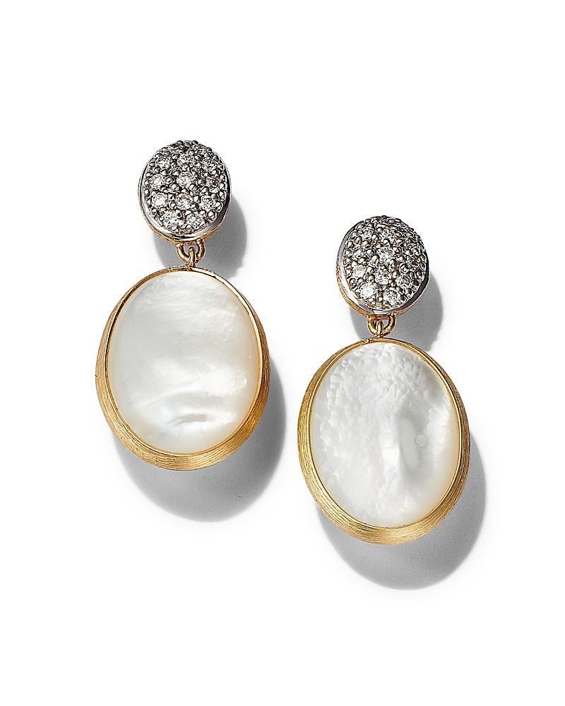 Marco Bicego Siviglia 18K Yellow Gold, Diamond & Mother-of-Pearl Drop Earrings Product Image