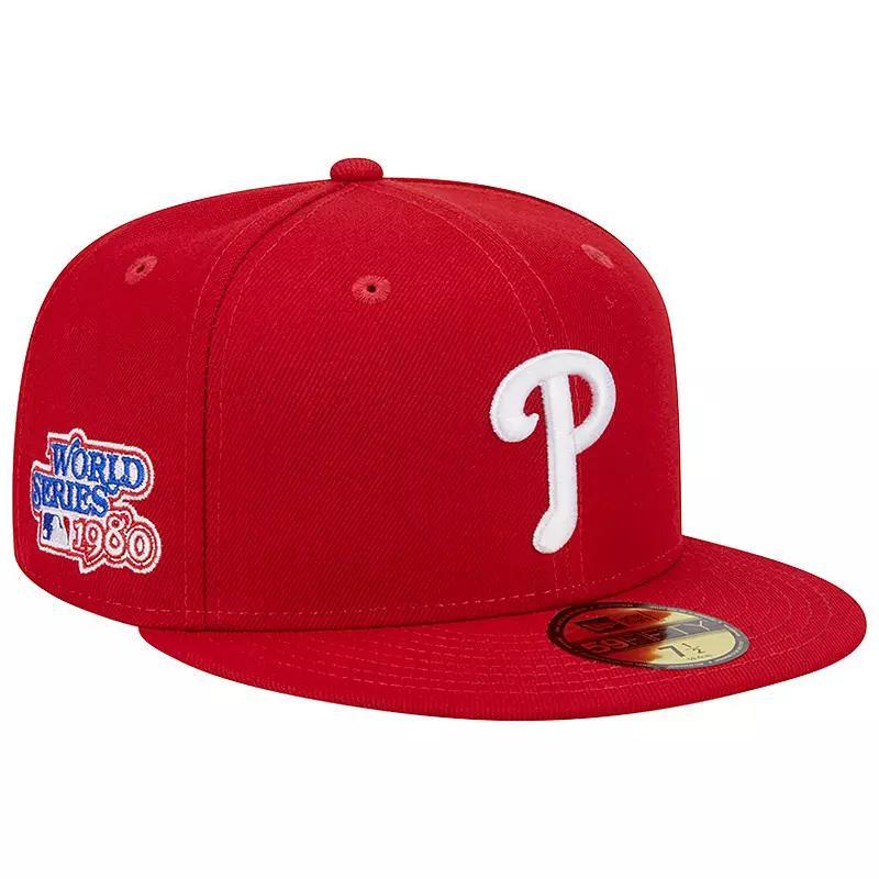 Mens New Era Philadelphia Phillies 1980 World Series Team Color 59FIFTY Fitted Hat Product Image