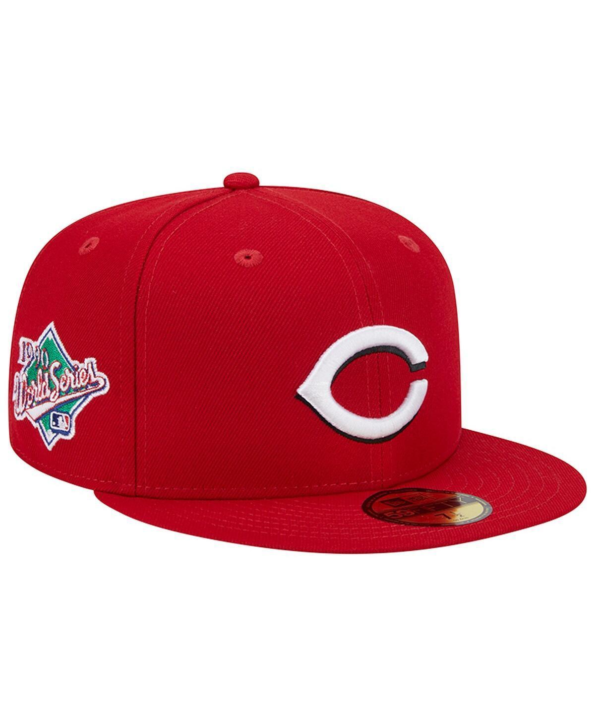 Mens New Era Red Cincinnati Reds 1990 World Series Team Color 59FIFTY Fitted Hat Product Image