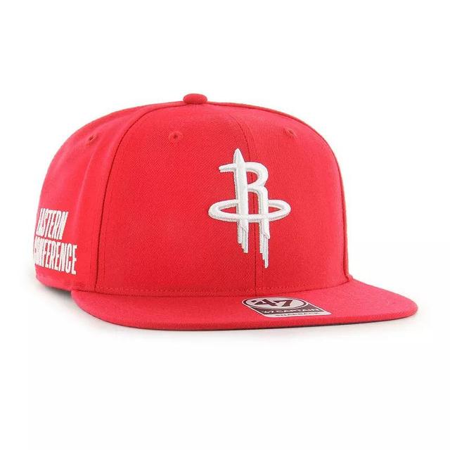 Mens 47 Houston Rockets Sure Shot Captain Snapback Hat Product Image