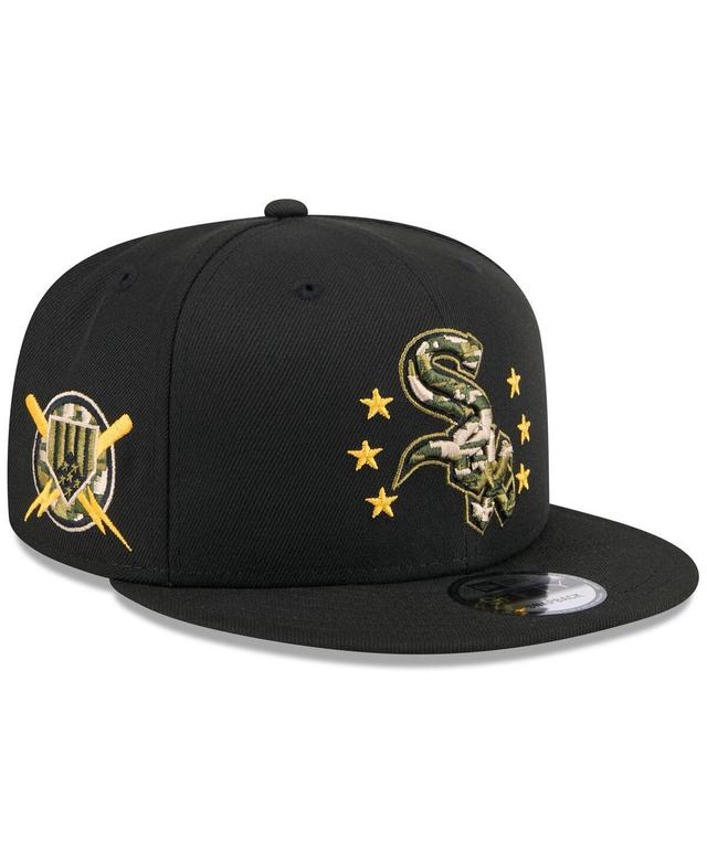 New Era Mens Black Chicago White Sox 2024 Armed Forces Day 9FIFTY Snapback Hat Product Image